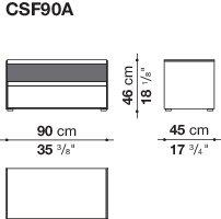 Размер CSF90AF