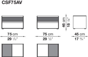 Размер CSF75AVF