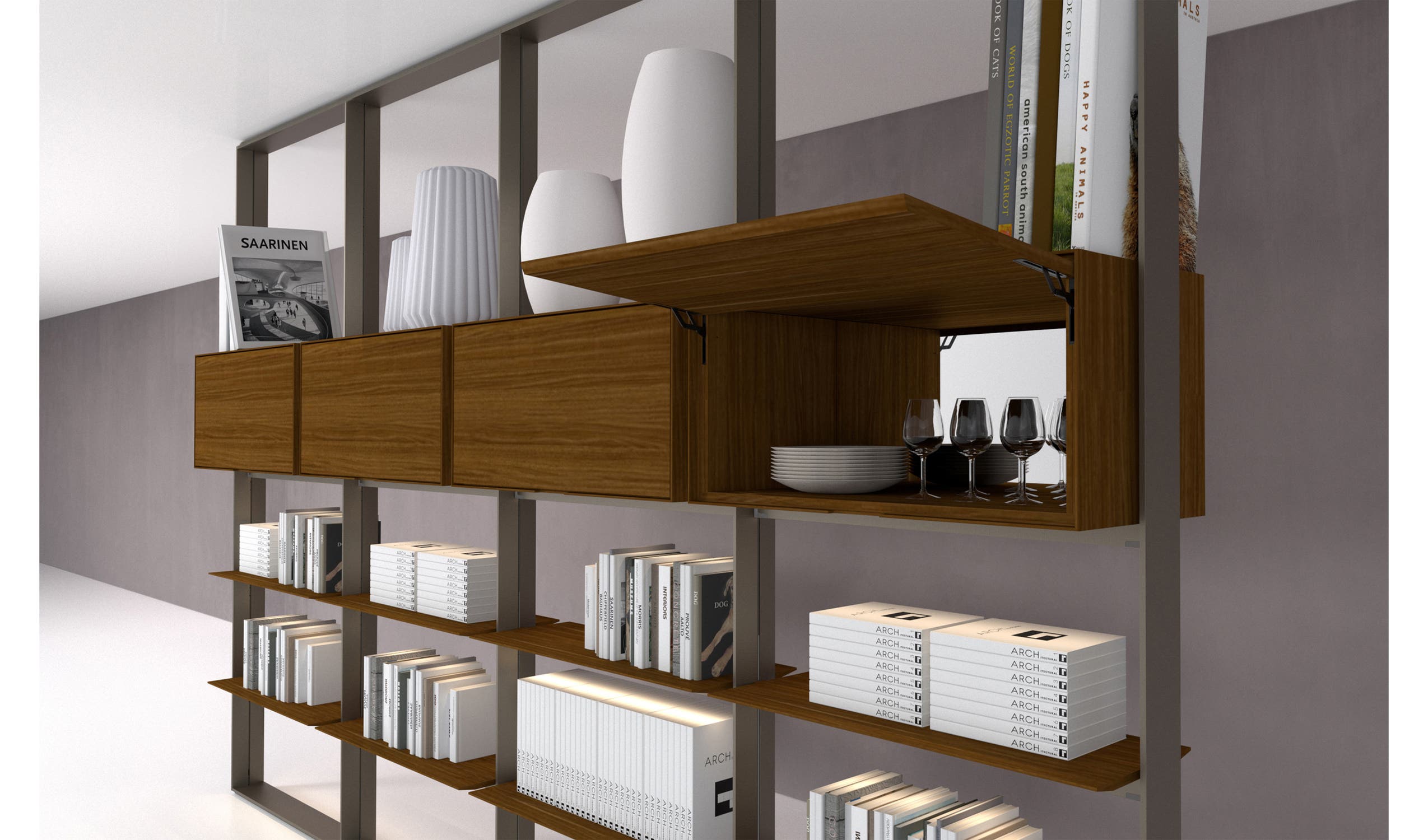 Flat.C Frame — итальянская мебель B&B Italia — Гостинные системы