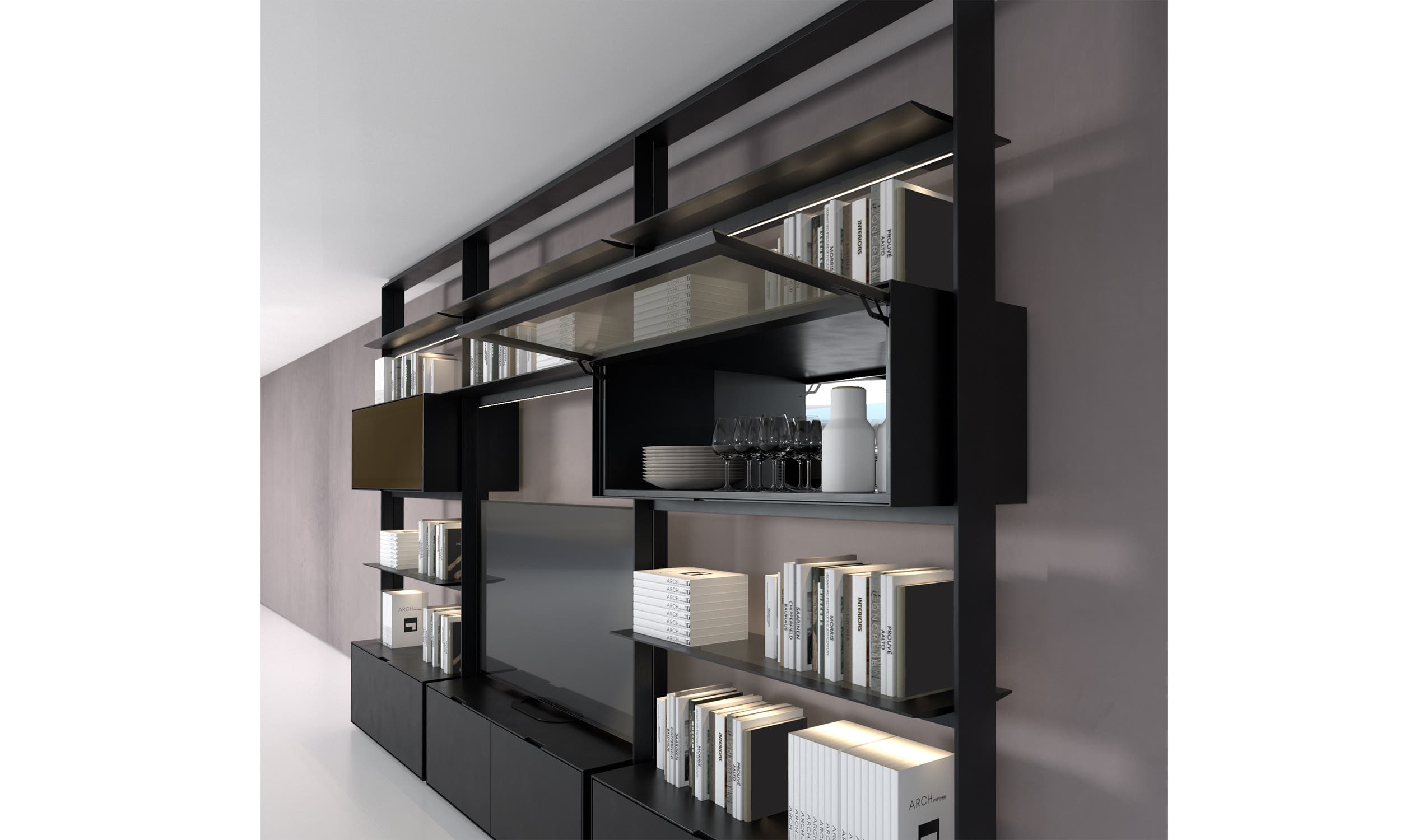 Flat.C Frame — итальянская мебель B&B Italia — Гостинные системы