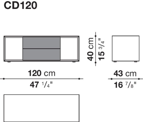 Размер CD120S