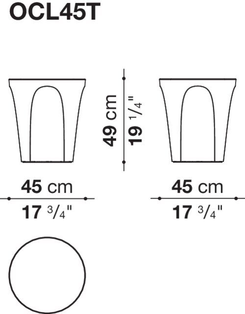 Размер OCL45T