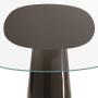 Transparent extra light glass with coffee serigraphy