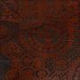 Enamelled lava stone with clay decoration